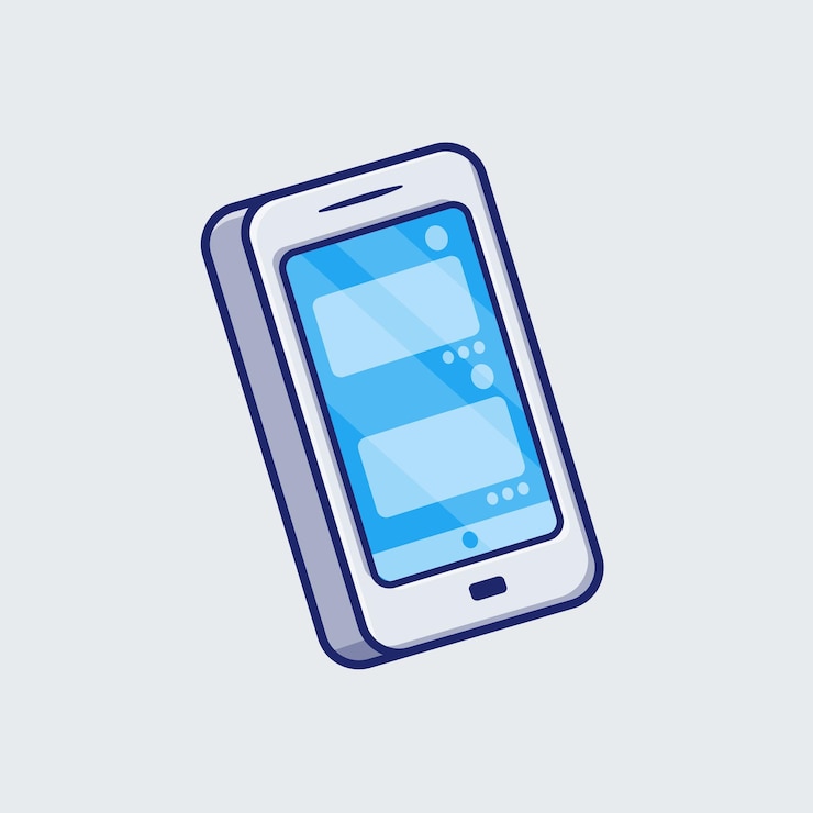 無料Vector 携帯電話のカートゥーンベクトルアイコン イラスト技術 オブジェクトアイコン 孤立したフラットベクトル