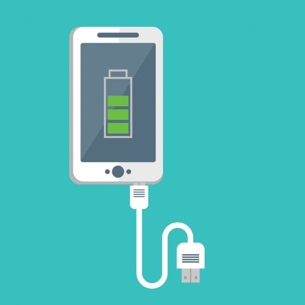 Free vector mobile phone charging design