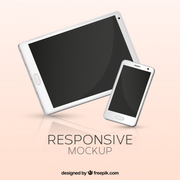 Free Vector mobile phone and tablet