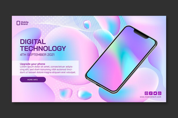 Mobile tech horizontal banner