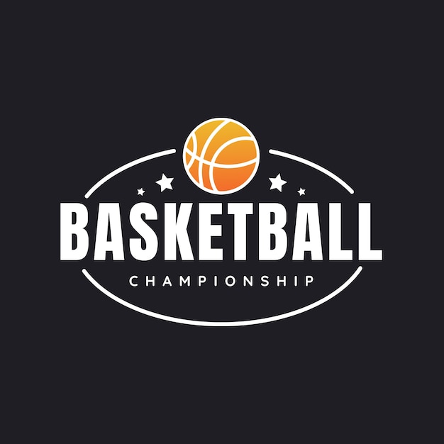 Modello del logo della pallacanestro