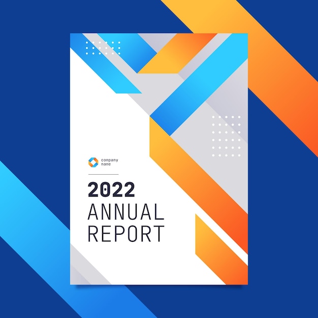 Modern 2022 business annual report template