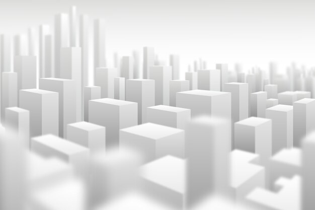 Modern 3d city background