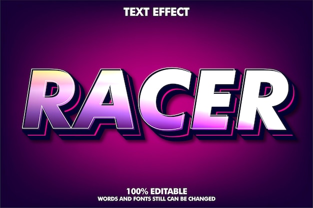 Modern 3d text effects