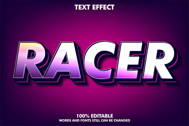 Modern 3D text effects