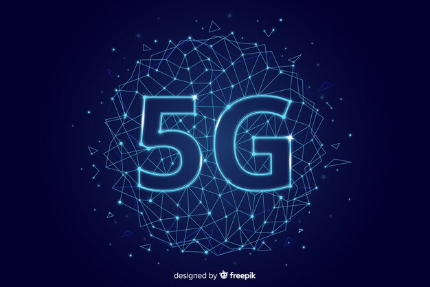 Modern 5g concept background