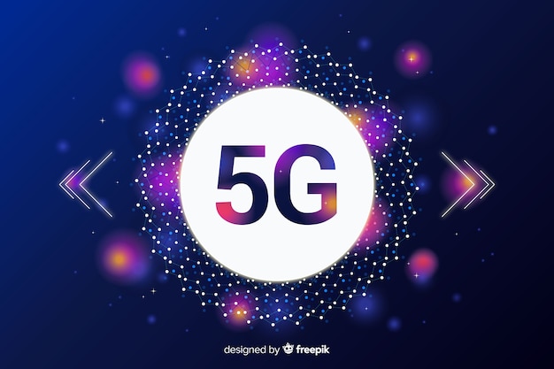 Modern 5g concept background