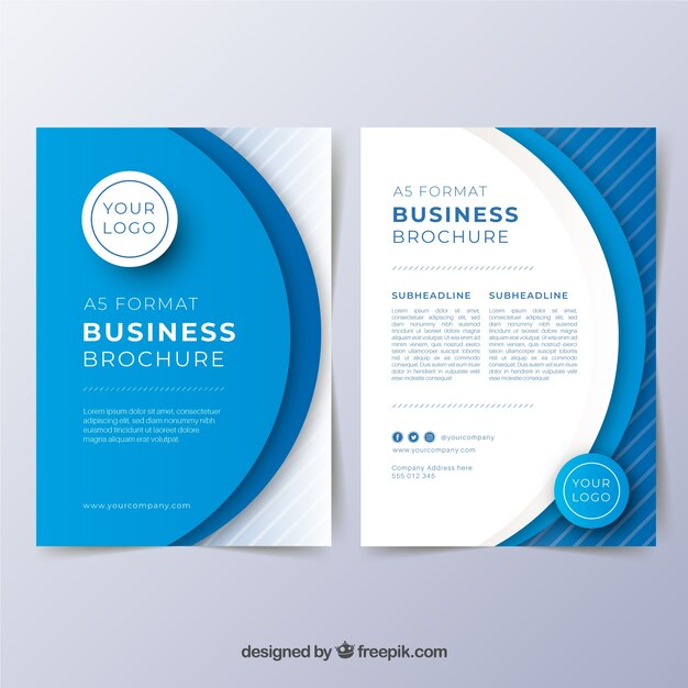 Modern a5 business brochure template