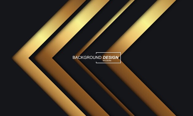 Modern abstract background black with golden lines luxury