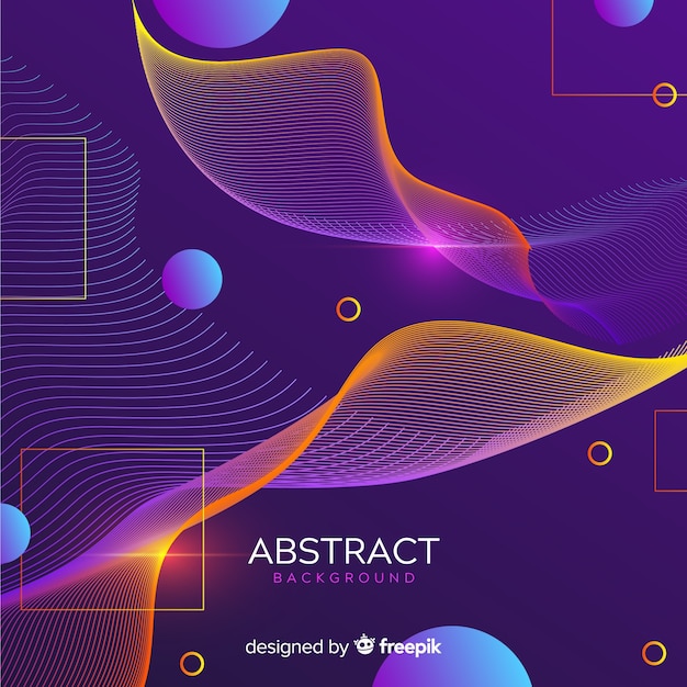 Бесплатное векторное изображение Современный абстрактный фон с градиентным стилем