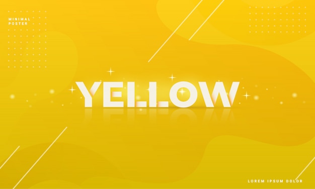 Modern abstract background with a yellow concept