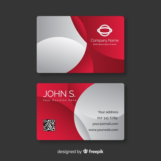 Modern abstract business card design