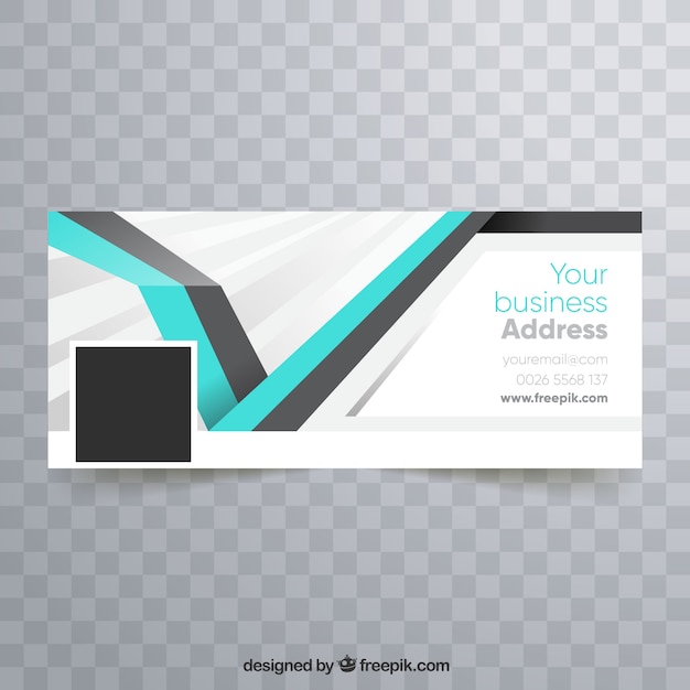 Modern abstract company facebook cover