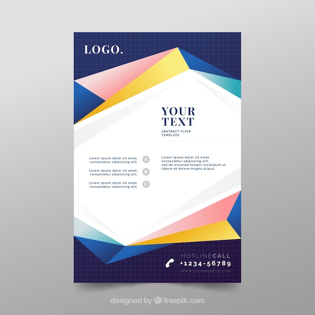 Modern abstract flyer template