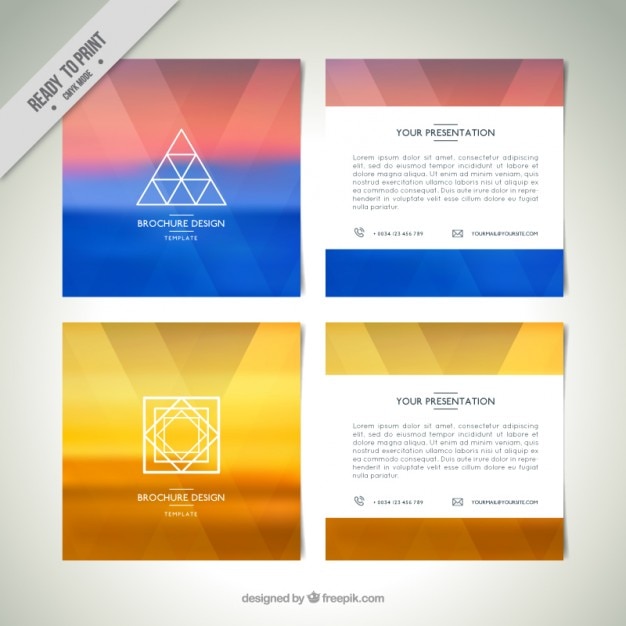 मुफ़्त वेक्टर modern abstract flyers