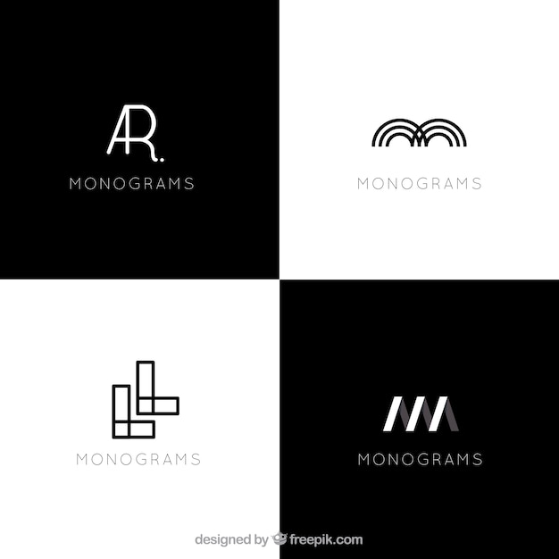 Modern abstract logos