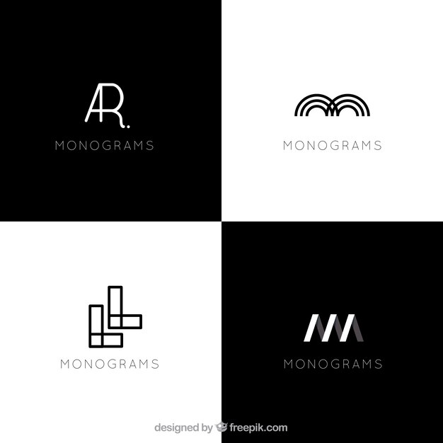 Modern abstract logos