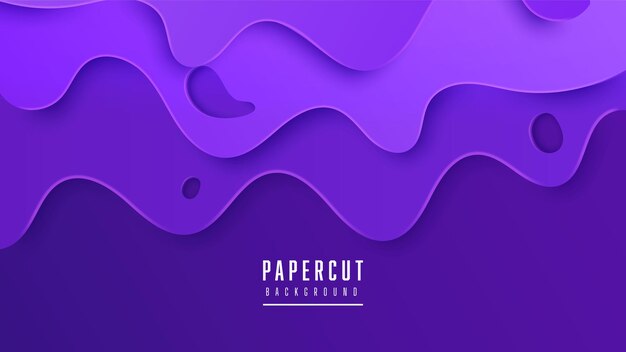 현대 추상 papercut 스타일 보라색 배경