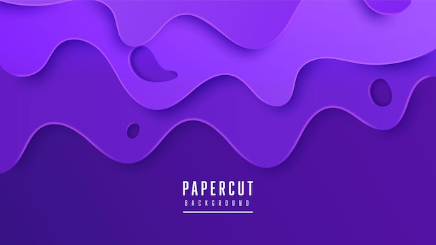 현대 추상 papercut 스타일 보라색 배경