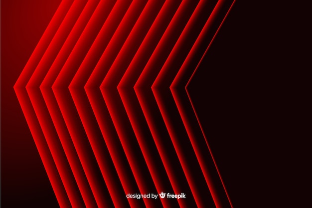 Modern abstract red pointy lines geometric backdrop