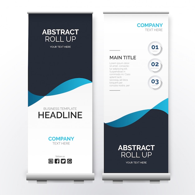 Roll Up Banner Images Free Vectors Stock Photos Psd