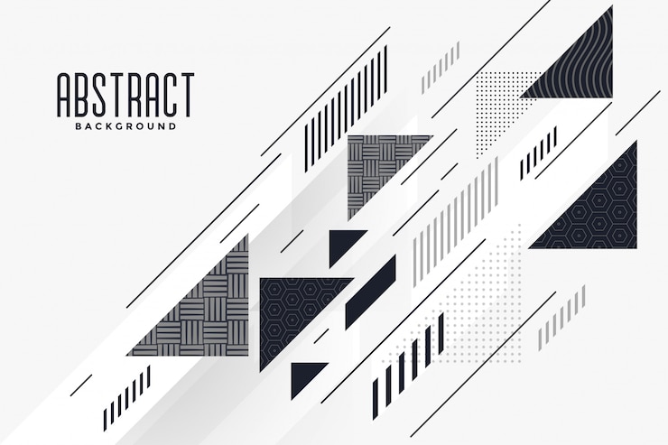 Free Vector modern abstract triangle and lines composition background