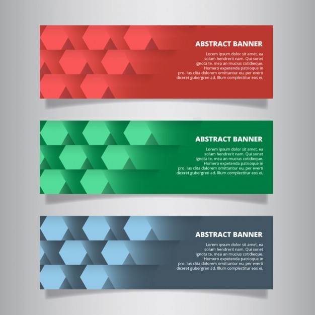 Free vector modern abstract web banner