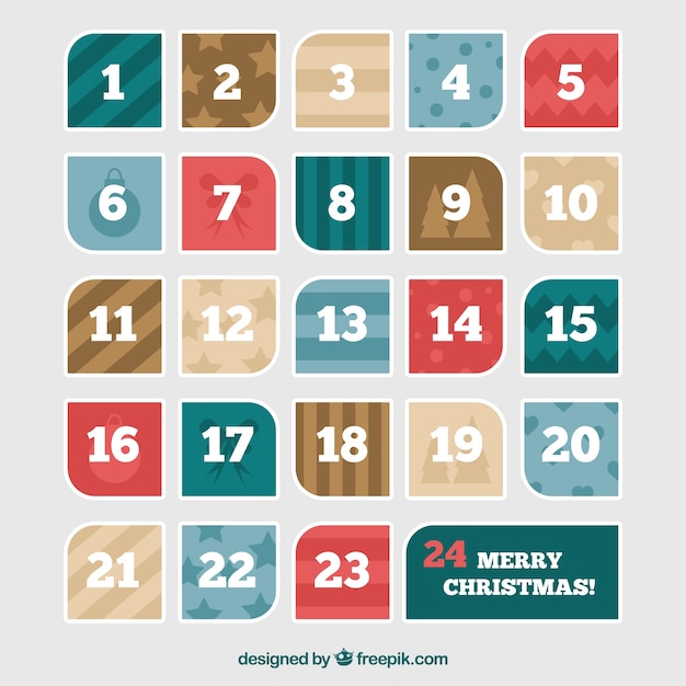 Modern advent calendar