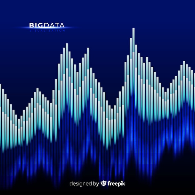 無料ベクター 現代的かつ創造的なビッグデータの背景