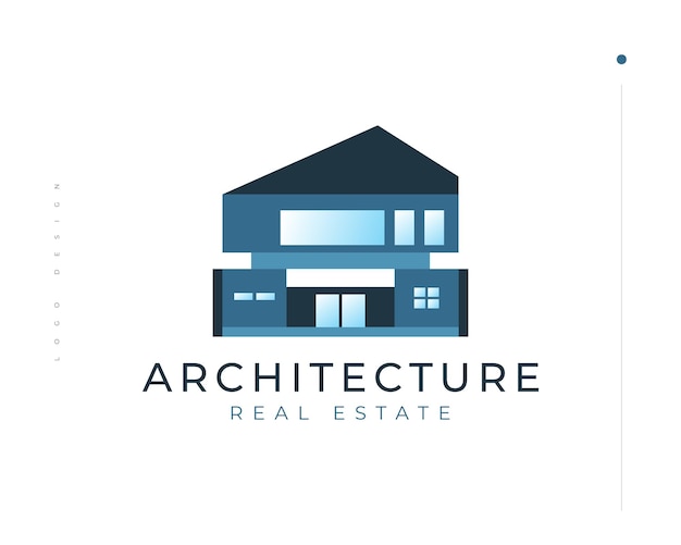 Современный и футуристический дизайн логотипа дома для бизнеса в сфере