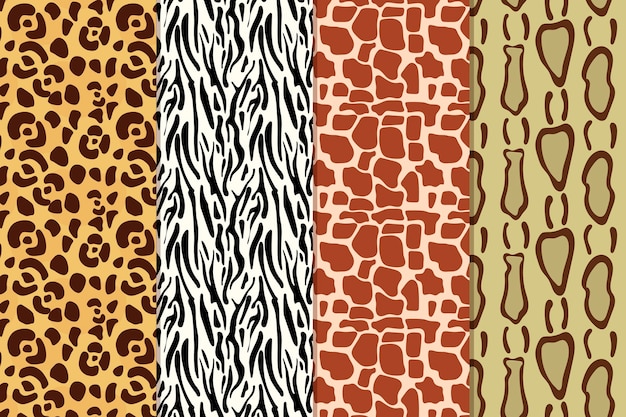현대 동물 프린트 패턴 컬렉션