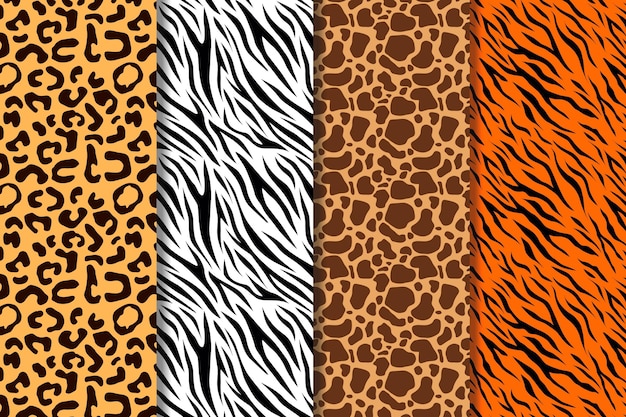 Modern animal print pattern collection