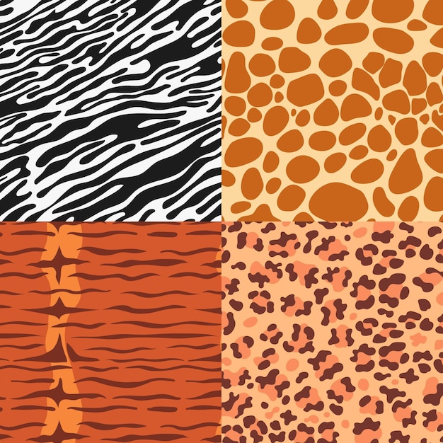 Modern animal print pattern collection