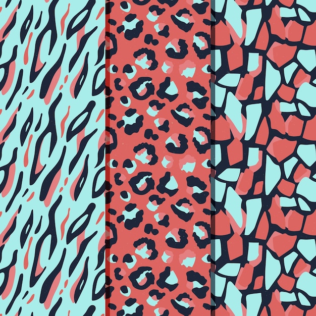 Modern animal print pattern collection