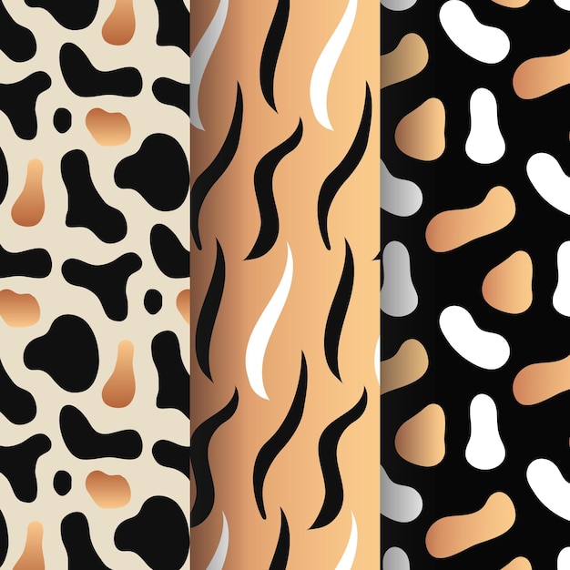 Modern animal print pattern collection