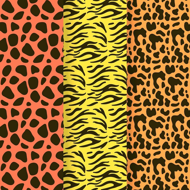 Modern animal print pattern collection\