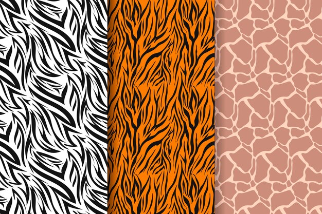 Free Vector | Animal print flyers