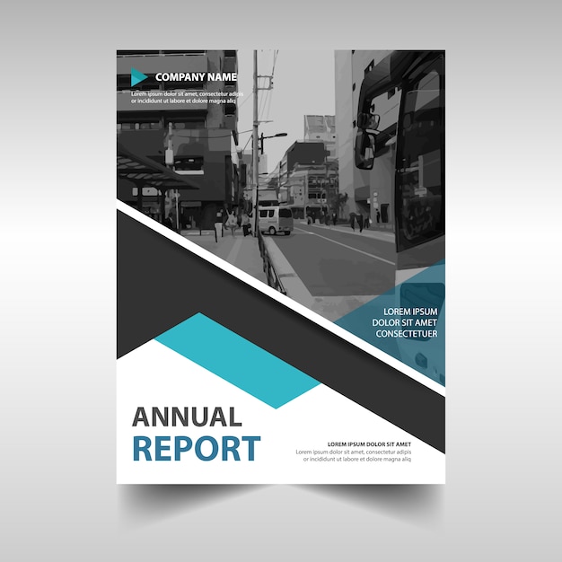 Modern annual business report cover