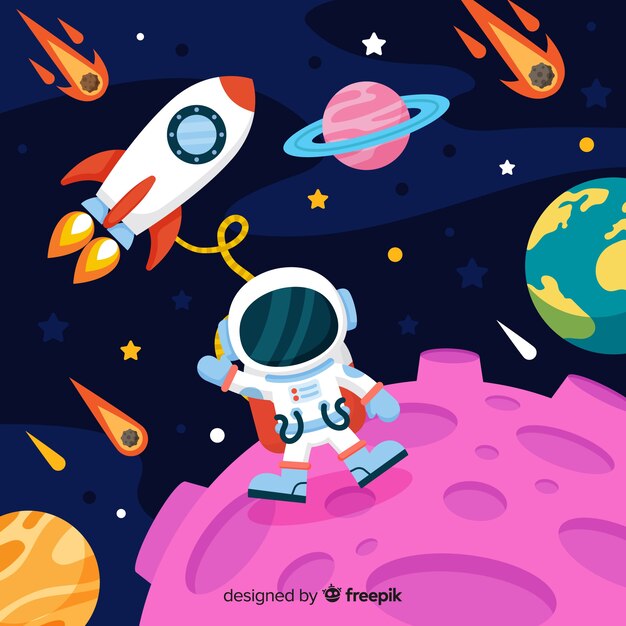  Gambar  Astronot  Animasi 3d 