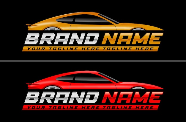 Modern automotive car logo design