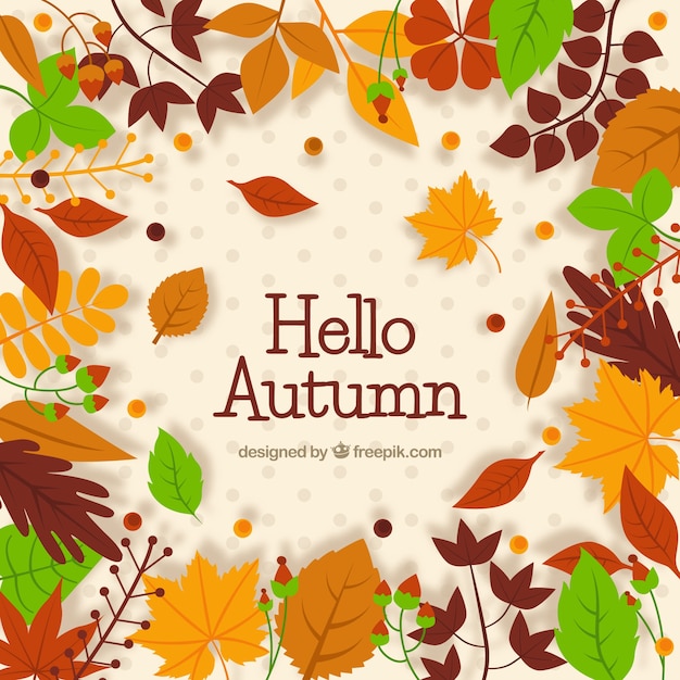 Free vector modern autumn background