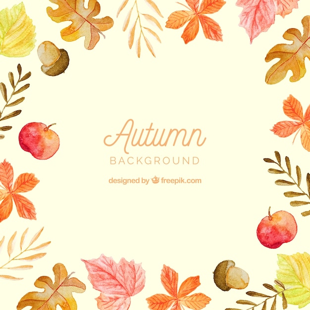 Free vector modern autumn background