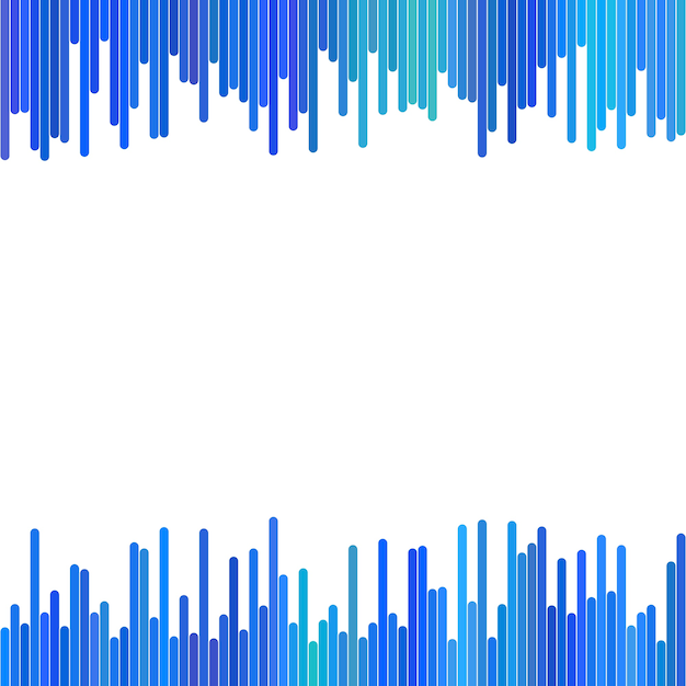 Modern background from vertical stripes in blue tones - vector design on white background