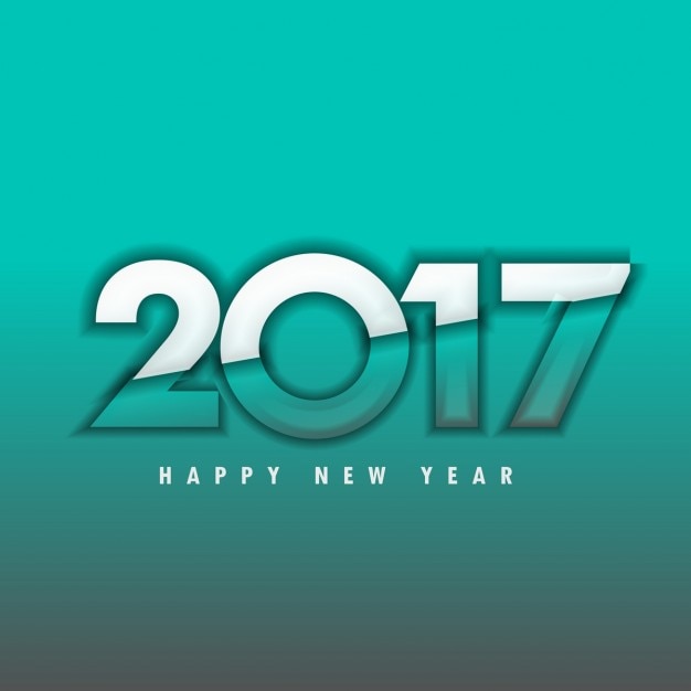 Free vector modern background of happy new year 2017