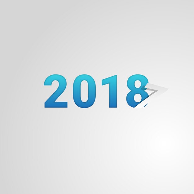 modern background of new year 2018 