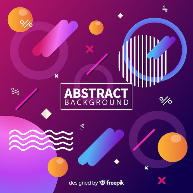 Free vector modern background with abstract shapes