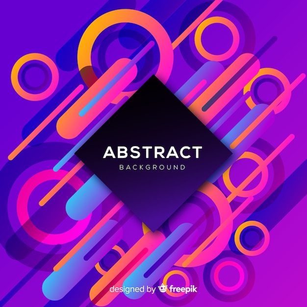 Free vector modern background with abstract shapes