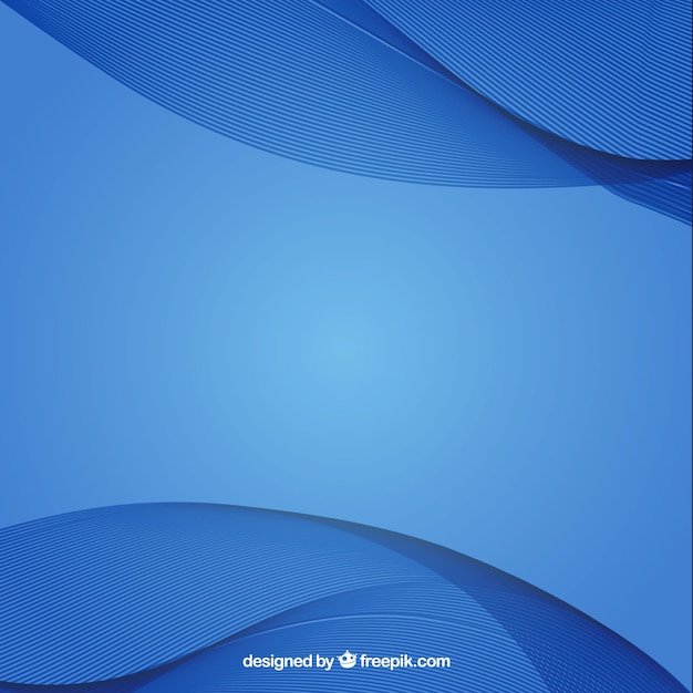 Modern background with blue waves