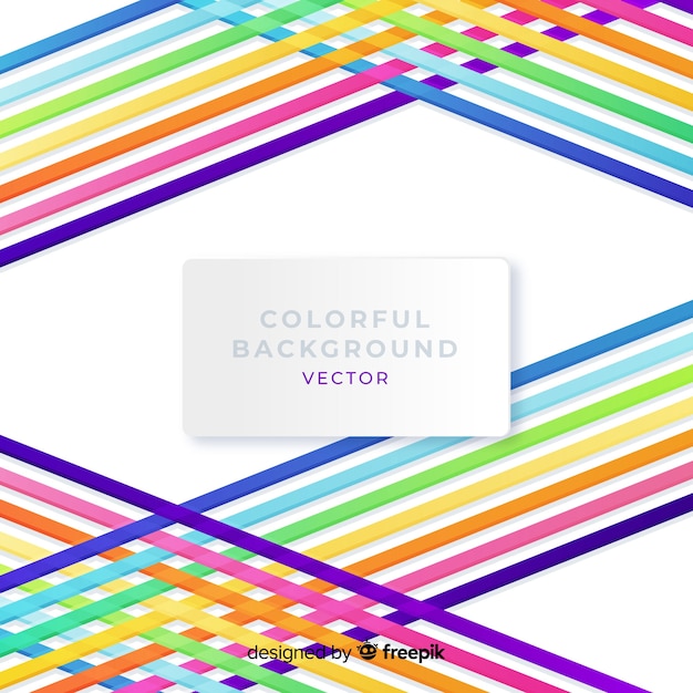 Free vector modern background with colorful abstract shapes