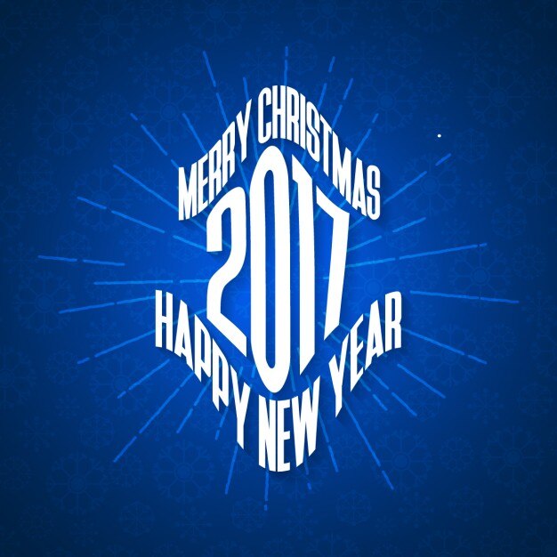 Free vector modern background with lines of new year 2017